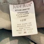 Judy Blue  Cropped Straight Jeans Raw Hem Sage Green 16W Stretch Earthy Boho Photo 8