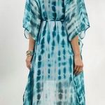 Soft Surroundings  blue tiedye Kaftan dress midi Photo 1