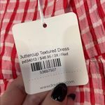 Davi & Dani  RED AND WHITE BUTTERCUP GINGHAM TIERED BUBBLE MINI DRESS 3XL Photo 2