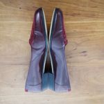 Bally Ladies' Cordovan Colored Leather Flats 8.5M Red Size 8.5 Photo 4