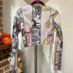 Jaded London Graphic Long Sleeve Crop Top Photo 4