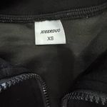 XIEERDUO Set Lounge Set Half Zip Sweatshirt & Wide Leg Sweatpant Tracksuit Black Size XS Photo 7