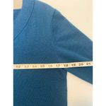 Orvis Teal Merino Wool V Neck Pullover Long Sleeve Sweater Women's Size S Preppy Photo 6