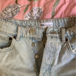 ZARA Distressed Light Wash Denim shorts  Photo 1