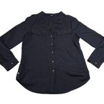 Premise Studio  V-Neck Button Up Shirt Size Large Coastal Career Minimalist Photo 0