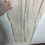 A New Day linen blend striped v-neck jumpsuit size medium Photo 8