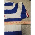 Ralph Lauren  Polo Cable Knit Short Sleeve Sweater Jumper Blue & White Stripe XXL Photo 7