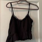 American Eagle Black Lace Trim Cami Top Photo 3