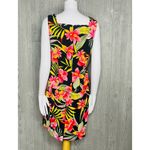 Vintage SL fashion two piece Hawaiian shirt and skirt Size 8 floral tropical Pink Photo 4