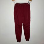 Fabletics active scrub joggers maroon wine women's size XS nursing CNA work wear Photo 4