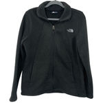 The North Face Women's LARGE Sweater Fleece Jacket Full Zip Gray Sherpa Photo 0
