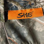 SHE WOMENS SIZE SMALL CAMOUFLAGE PANTS POLYESTER SPANDX BLEND CLEAN CONDITION Brown Photo 7