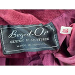 J1‎ Vintage Burgundy Leather Suede Pants Red Size undefined Photo 3