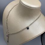 Handmade Y2K Vintage Cross Adjustable Silver Tone Necklace Photo 5