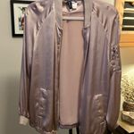 Divided Satin Bomber Jacket in blush pink Photo 2