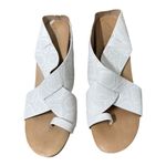 Kenneth Cole Gentle Souls by  White Snake Print Leather Wedge Sandals Size 10 Photo 1