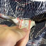 Hei Hei XS Womens Patterned Stripe Pants Blue/Pink Stretchy Anthropologie Blue Photo 2