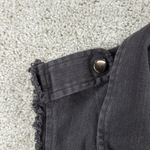 Miss Me Womens Denim Vest S Black Embellished Distressed Sleeveless Drawstring Photo 7