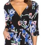 Yumi Kim Women's Silk Liz Romper Floral Half Sleeve Size Large Photo 0