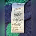 Quacker Factory  Women L Sweater Green Blue Polka-Dot Cardigan With Attached Top Photo 10