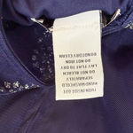 Social Code navy and silver sparkle halter illusion dress lined size 0 Blue Photo 14