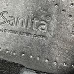 Sanita Professional Kelly Closed Clog Slip On Round Toe Leather Black Red 6.5 Photo 5