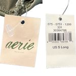 Aerie  Wrap One Piece Swimsuit S Long Olive Green New Photo 7