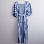 Old Navy Striped Nautical Wrap Maxi Tiered Dress Photo 5