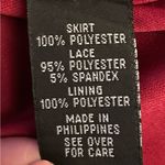 BCX  Beautiful red evening lace beaded evening spaghetti strap dress, size 1 Photo 7