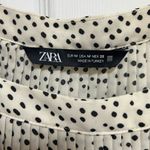ZARA  White and Black Polka Dot Blouse Photo 1