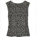 Vintage Y2K Black White Ruched Dot Print Sleeveless Top 90s 00s Size Large Photo 1