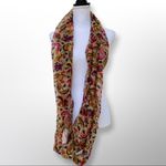 Unbranded Paisley Infinity Scarf Brown Photo 1
