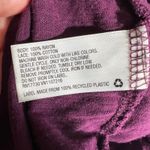 Merona  Womens T Shirt Blouse Top Sheer Lace Shoulders Shirt Cap Sleeves Purple Photo 7