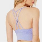 Alo Yoga Lavish Blue Strappy Racerback Sports Bra Photo 5