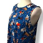 Dress Works Sleeveless Shift Dress Patriotic Dogs NWT Size Small Photo 1