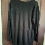 J.Jill | Linen Blend Black Flyaway 3 Button Cardigan Sweater | Size Large Photo 7