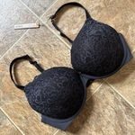 SKIMS Fits Everybody Lace Pushup Demi Bra Onyx Size 36DD Photo 7