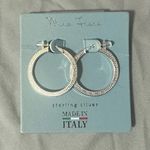 Mia Fiorre Etched Sterling Silver Hoops Earrings Photo 0