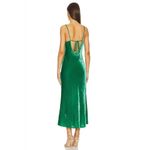 NWT RHODE Jemina Velvet Green Slip Midi Dress 0 in Emerald Photo 1