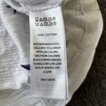 Cynthia Rowley Blue Stars Embroidered Crew Neck White Tee SMALL Americana Photo 3