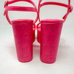 Madden Girl New  Theo-C Pink Wedge Heel Platform Sandals size 7.5 Photo 7