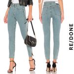 RE/DONE  Originals Revolve High Rise Slim Sz 27 Ankle Zip Jeans 90s Wash Photo 2