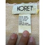 Vintage 90s Koret mauve pink floral embroidered knit sweater vest cardigan L Size L Photo 2