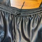 Noisy May  Women’s Small Black Pleather Faux Leather Cargo Pants Pockets Photo 8