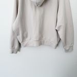 Athleta [] Bone Cream Forever Fleece 1/2 Zip Cropped Hoodie Long Sleeve Size XL Photo 8