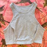 Outdoor Voices heather grey high neck sports bra top Photo 3