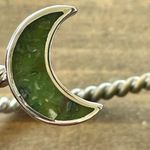 Crescent Silver  moon and Star cuff bracelet Photo 6