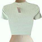 Streetwear Society NWT ~ Short Cropped Lime Green Ribbed Top ~ Women's SMALL Photo 2