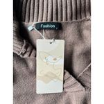 NWT Women's Long Sleeve V Neck Sweater Collar Ribbed Knit Mini Dress Size Small‎ Photo 6