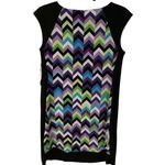 Maggie L Women’s Chevron Patterned Sleeveless Dress Brand NEW w/Price Tags Black Size 10 Photo 1